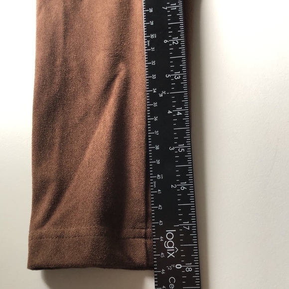 𝅺dana Bushman Women’s Brown Faux Suede Jacket Petite Medium - Picture 7 of 8